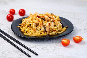 Удон с курицей - Фото