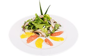 Салат с индейкой с цитрусами - Фото