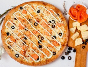 Лососевая пицца - Фото