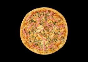 Пицца с ветчиной и сыром - Фото