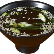 Мисо суп с тигровыми креветками Фото