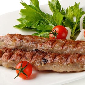 Люля-кебаб из говядины и свинины - Фото