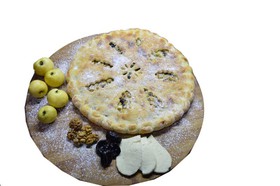 Пирог с Яблоком, черносливом, орехом - Фото