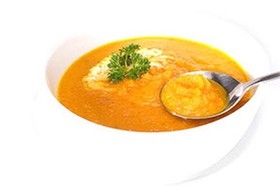 Кукурузный крем-суп с нежным крабом - Фото