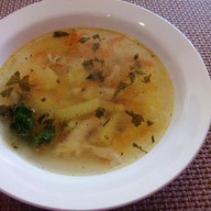 Куриный рисовый суп Фото
