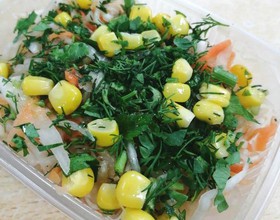 Витаминный салат с кукурузой 500 г - Фото