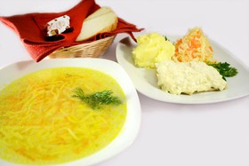 Комплексный обед с минтаем (суп) - Фото