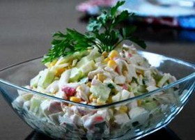 Крабовый салат весовой - Фото
