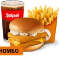 Двойной Фиш Бургер Большой Комбо Фото