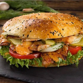 Нон-кебаб с курицей и овощами - Фото