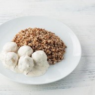 Фрикадельки по-домашнему с гречей Фото