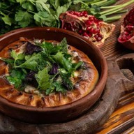 Кудбари с фаршем, сыром сулугуни Фото