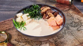 Мисо японский сливочный с лососем - Фото