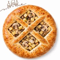 Постный пирог с картофелем и грибами Фото