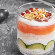 Трайфл с лососем Фото