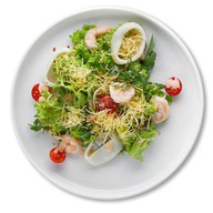 Салат с морепродуктами Фото