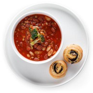 Рагу из бобов с брокколи Фото