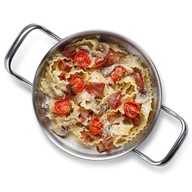 Мафальдине с бастурмой и грибами Фото