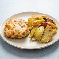 Премиум треска под шубой с картофелем Фото