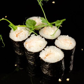 Классический ролл с тигровой креветкой - Фото