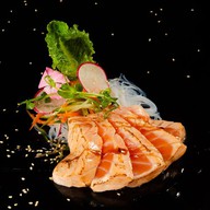 Лосось с овощами в соусе терияки Фото