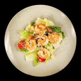 Цезарь с креветками салат - Фото