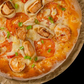 Пицца с морепродуктами - Фото