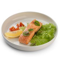 Стейк из лосося гриль Фото