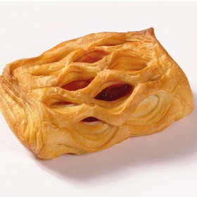 Слойка с клубникой - Фото