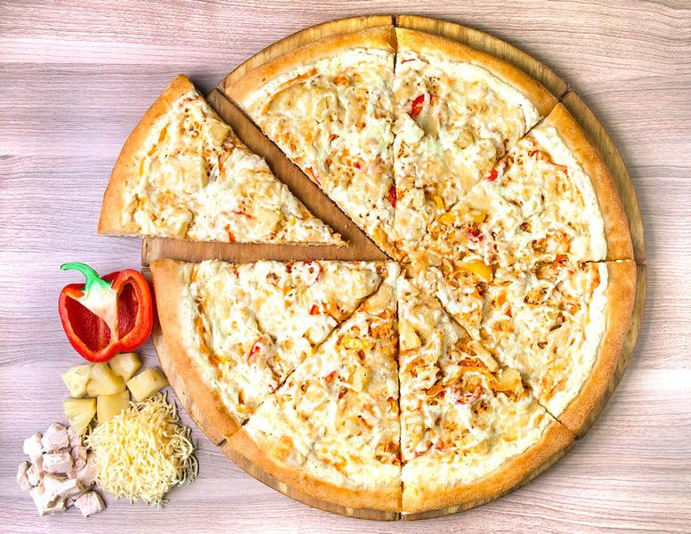 Рецепт: Пицца с копченой курицей и ананасом в мультиварке | POLARIS